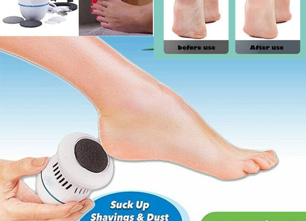 Electric Vacuum Foot Grinder File Machine Exfoliate Dead Skin Callus Remover Heel Removal Scraper Vacuums Grinding Head heel