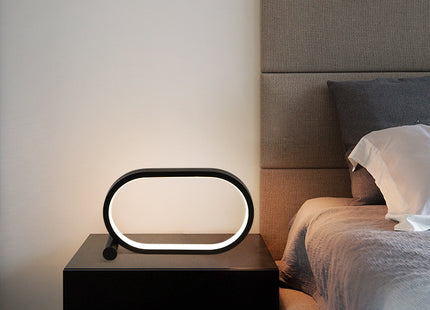 Usb Plug-In Lamp Oval Acrylic Lamp Touch Control Dimmable Modern Simple Creative Night Lamp Bedside Reading Lamp Desk Table Led