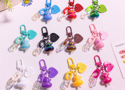 Colorful Little Duck Keychain Ornaments