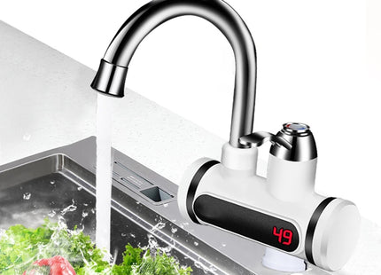 Kitchen Electric Water Tap  Water Heater Temperature Display Cold Heating Faucet Hot Water Faucet Heater