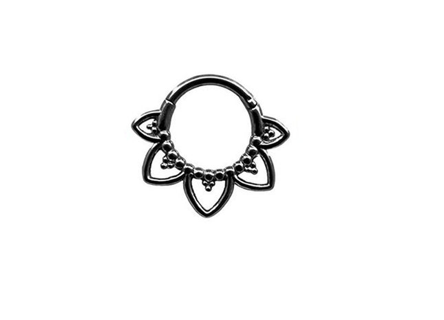 Stainless Steel Casting Flower Nose Ring