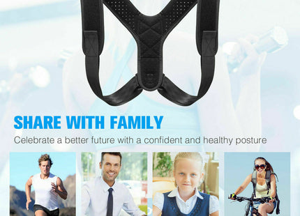 Posture Corrector Men Women Upper Back Pain Brace Clavicle Support Straightener