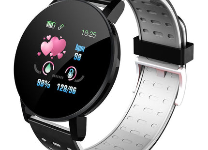 Bluetooth Smart Watch, 119 Plus Smartwatch with Heart Rate Monitor, LED Display and Long Battery Life