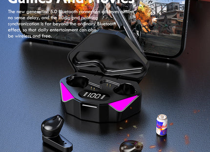 Wireless Gaming Headphones No Delay Noise Reduction Bluetooth Earphones HIFI Sound E-Sport Game Headset With Mic