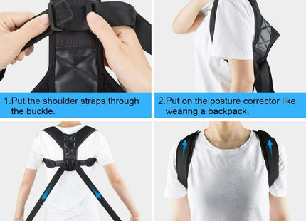 Posture Corrector Men Women Upper Back Pain Brace Clavicle Support Straightener