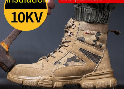 Insulated 10kV Light Sole Anti Smashing And Anti Piercing Labor Protection Shoes