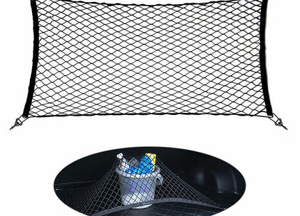 Trunk CARGO NET Car Nylon Elastic Mesh Organizer Truck SUV Universal 4 Hook Rear