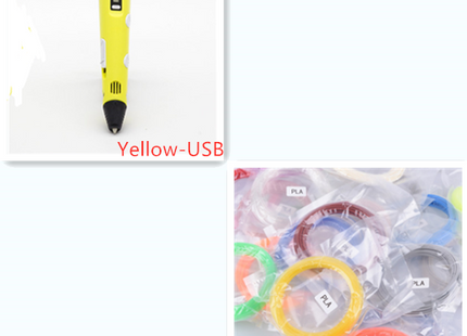 3D print pen 3D pen two generation graffiti 3D stereoscopic paintbrush children puzzle painting toys