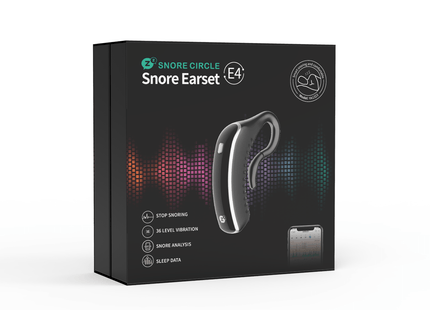 24-Hour Bluetooth Anti-snoring Device - Smart Snore Stopper Earset for Restful Sleep - Bone Conduction Technology, Intelligent Vibration, Sleep Data Analysis - Say Goodbye to Snoring Today!