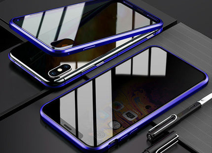 Phone Case Anti-peep Magnetic Protective Shell Magnetic Privacy Glass Case For Phone