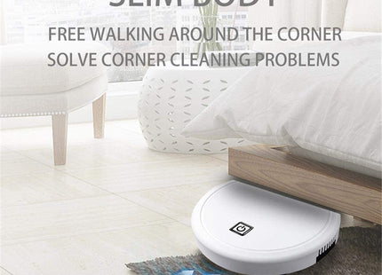Robot Vacuum Cleaner, Smart Floor Sweeper, USB Rechargeable, 1800Pa Suction, Dry Wet Vacuum Cleaner