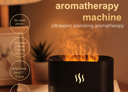 Drop Shipping Factory Direct Sale Fire Flame Humidifier Aroma Diffuser 2022 Air Essential Oil Ultrasonic Humidifier