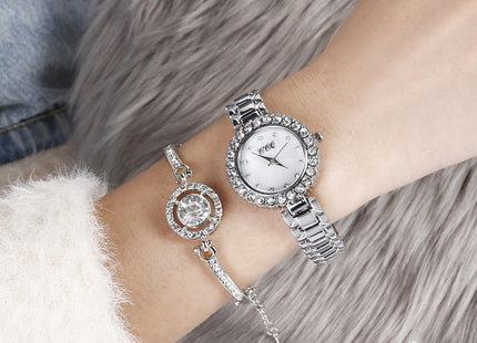 Women's Fashion Diamond Bracelet Watch Suit