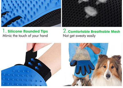Cat Grooming Glove For Cats Wool Glove Pet Hair Deshedding Brush Comb Glove For Pet Dog Cleaning Massage Glove For Animal Sale
