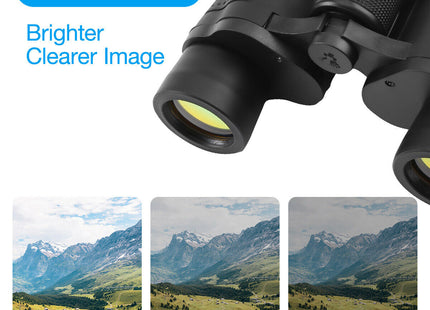 60x60 High Power Binoculars With Coordinates Portable Telescope LowLight Night Vision For Hunting Sports Travel Sightseeing