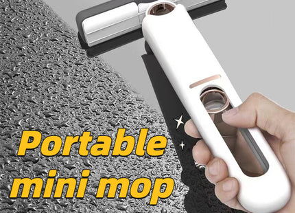 New Portable Self-NSqueeze Mini Mop, Lazy Hand Wash-Free Strong Absorbent Mop Multifunction Portable Squeeze Cleaning Mop Desk Window Glass Cleaner Kitchen Car Sponge Cleaning Mop Home Cleaning Tools