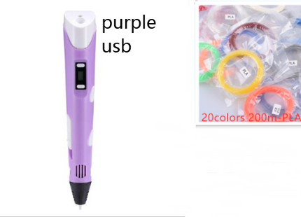 3D print pen 3D pen two generation graffiti 3D stereoscopic paintbrush children puzzle painting toys