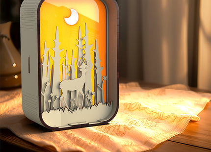 Woodcarving Light Creative Gift Minimalist Bedside Night Light Decoration Desktop Decoration Birthday Gift