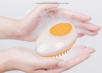 Dog Cat Bath Brush 2-in-1 Pet SPA Massage Comb Soft Silicone Pets Shower Hair Grooming Cmob Dog Cleaning Tool Pet Products