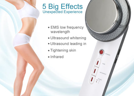 Handheld Beauty Care Slimming Device, Ultrasound Body Fat Removal Massager, EMS, Infrared, Ultrasonic, Skin Tightening, Anti-Wrinkle