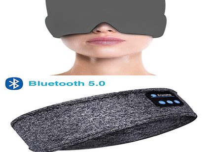 Wireless Bluetooth Sleeping Headphones Headband Thin Soft Elastic Comfortable Music Ear Phones Eye Mask For Side Sleeper Sports