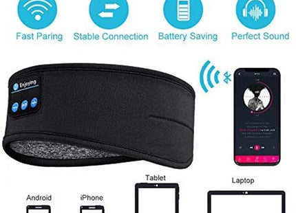 Wireless Bluetooth Sleeping Headphones Headband Thin Soft Elastic Comfortable Music Ear Phones Eye Mask For Side Sleeper Sports