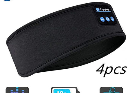 Wireless Bluetooth Sleeping Headphones Headband Thin Soft Elastic Comfortable Music Ear Phones Eye Mask For Side Sleeper Sports