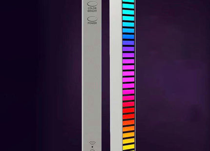 New Car Sound Control Light RGB Voice-Activated Music Rhythm Ambient Light With 32 LED 18 Colors Car Home Decoration Lamp