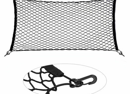 Trunk CARGO NET Car Nylon Elastic Mesh Organizer Truck SUV Universal 4 Hook Rear