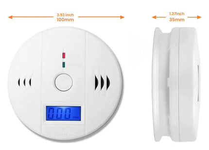 LCD Combination CO Carbon Monoxide Detector - Advanced Sensor Technology, 85dB Alarm, Easy Installation - Protect Your Home and Family