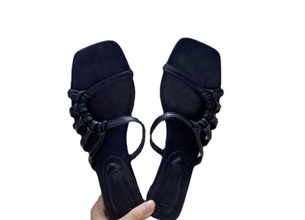 Women's Graceful And Fashionable Abnormal Shape Heels Square Toe Sandals