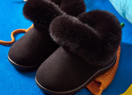 Girls' Snow Boots Children's Non-slip Soft Bottom Cotton Shoes