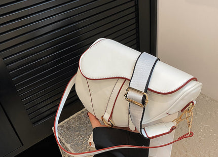 Fashion Crossbody Saddle Solid Color Single-shoulder Bag