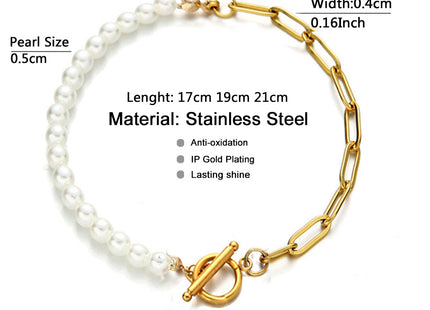 European And American Fashion Stainless Steel Return Chain OT Buckle Stitching Bracelet