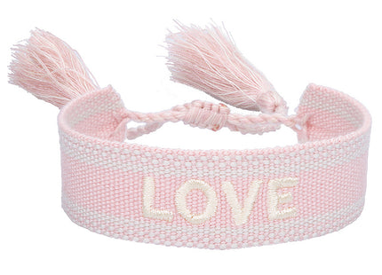 Knitted Belt Couple Bracelet Letter Embroidery Wrist