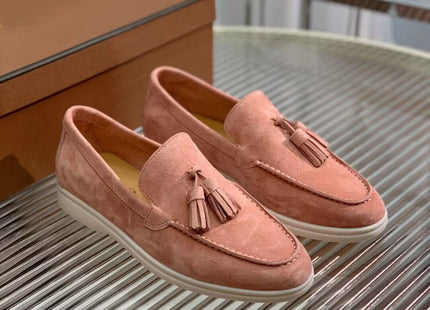 Fashion Suede Tassel Slip-on Loafers