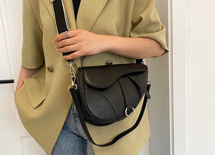 Fashion Crossbody Saddle Solid Color Single-shoulder Bag