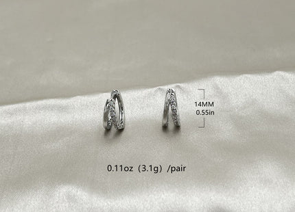 Women's Fashion Electroplated Zircon Earrings