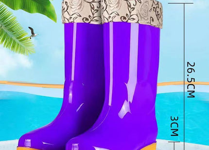 Men's Fashion Non-slip Plus Velvet Cotton-padded Rain Boots