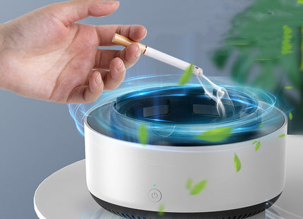 Smoke Removal Air Purification Ashtray Anion Purification Practical Automatic Purifier Ashtray Portable Gadgets For Car Ashtray