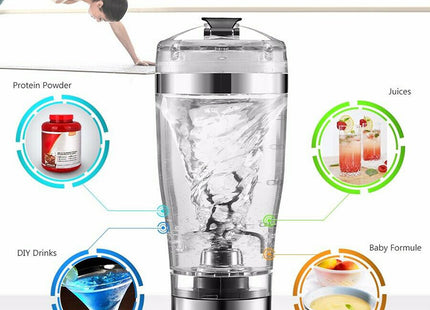 Electric Protein Shake Stirrer USB Shake Bottle Milk Coffee Blender Kettle Sports And Fitness Charging Electric Shaker Cup