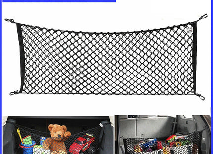 Trunk CARGO NET Car Nylon Elastic Mesh Organizer Truck SUV Universal 4 Hook Rear