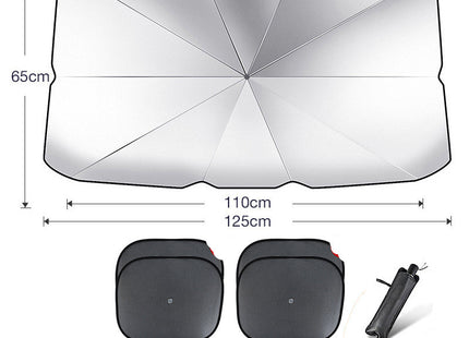 Foldable Car Windshield Sun Shade Umbrella UV Protection Heat Insulation Parasol Auto Front Window Cover Interior Protector Summer Gadgets