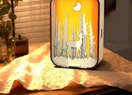 Woodcarving Light Creative Gift Minimalist Bedside Night Light Decoration Desktop Decoration Birthday Gift
