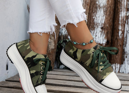 Low-top Lace Up Casual Shoes