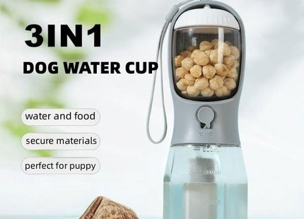 Dog Water Cup Drinking Food Garbage Bag Three-in-one Portable Small Multi-functional Pet Cups Pets Supplies