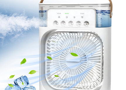 3 In 1 Air Humidifier Cooling USB Fan LED Night Light Water Mist Humidification Fan Spray Electric Fan