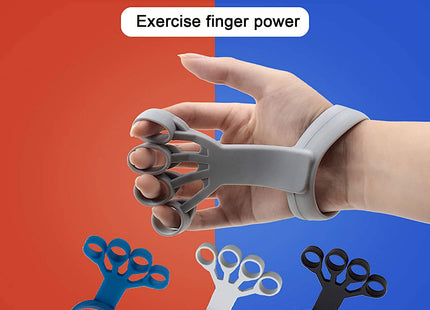 Silicone Grip Device Finger Exercise Stretcher Arthritis Hand Grip Trainer Strengthen Rehabilitation Training To Relieve Pain