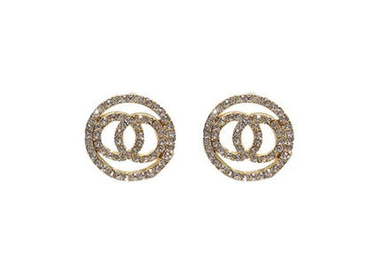 Round Full Diamond Earrings