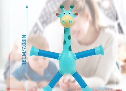 Giraffe Tubes Sensory Toys Novelty Spring Fidget Toy Stretch Tube Stress Relief Toy For Kid Birthday Gift Party Favors